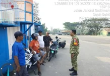Warga Gajah Sakti Dapat Bimbingan Wawasan Kebangsaan dari Babinsa