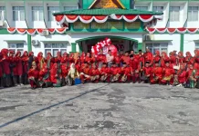 MTsN 1 Bengkalis Ikuti Upacara HUT ke-81 RI di Kemenag