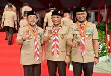 Wabup Bengkalis Bagus Santoso Hadiri Upacara Pramuka Tingkat Provinsi Riau