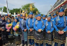 Danlanal Dumai Apresiasi Festival Pacu Jalur