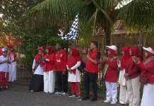 Anak PAUD Bengkalis Semarakkan Kemerdekaan lewat Pawai Ceria