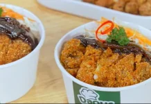 Rice Bowl Ayam Katsu 3 Saos, Renyah dengan Saus Gurih dan Pedas