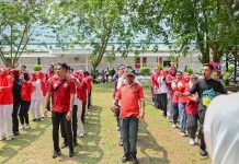 Semarak HUT ke-81 RI, Pegawai Setda Bengkalis Ikuti Permainan Rakyat