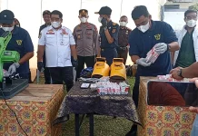 Bea dan Cukai Bengkalis Musnahkan Hasil Tindakan Kepabeanan Senilai Rp5,9 Miliar
