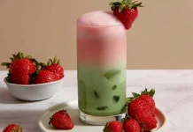 Matcha Strawberry Latte, Minuman dengan Perpaduan Rasa Segar dan Creamy