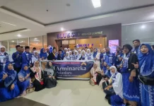 Puluhan Jamaah Umrah Arminareka Pekanbaru Bertolak ke Tanah Suci