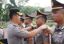 Kapolres Bengkalis Pimpin Sertijab Tiga Kapolsek
