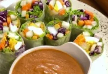 Gado-Gado Surabaya, Kini Digulung Rice Paper