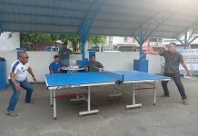 Turnamen Tenis Meja PWI Bengkalis dan Kejari Pererat Silaturahmi