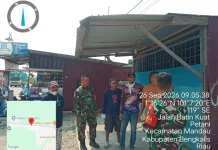 Babinsa Mandau Perkuat Nilai Pancasila di Desa Petani