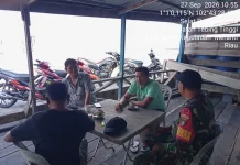 Babinsa Tebing Tinggi Ajak Warga Jaga Kamtibmas dan Kebersihan