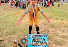 Siswa MTsN 3 Bengkalis Raih Juara II Rooster Cup U-14