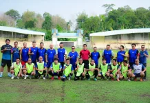 Sekda Bengkalis Ikuti Fun Football Peringatan Pancasila