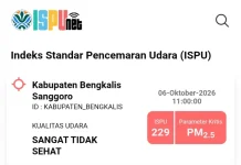 Kualitas Udara Bengkalis Masih dikategori Sangat Tidak Sehat