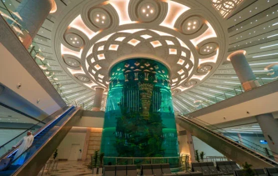 Akuarium Raksasa Bandara Jeddah Semarak di Bulan Ramadhan