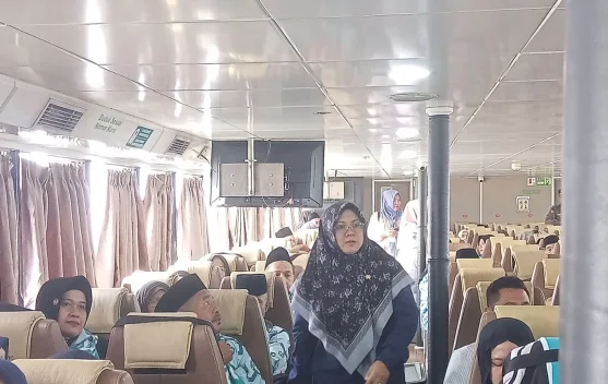 Sebanyak 257 CJH Siak Diberangkatkan menuju Batam