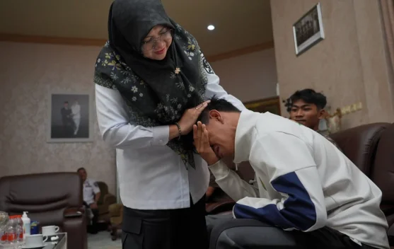 Pelepasan Atlet Disabilitas Siak Ikuti Pelatihan Nasional Penuh Haru