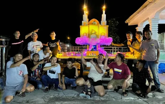 Surau Al Hikmah Meriahkan Pawai Takbir Bengkalis Malam Ini