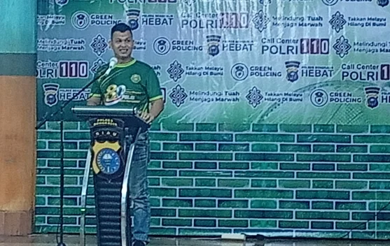 Kapolres Bengkalis Buka Turnamen Badminton HUT Bhayangkara ke-80