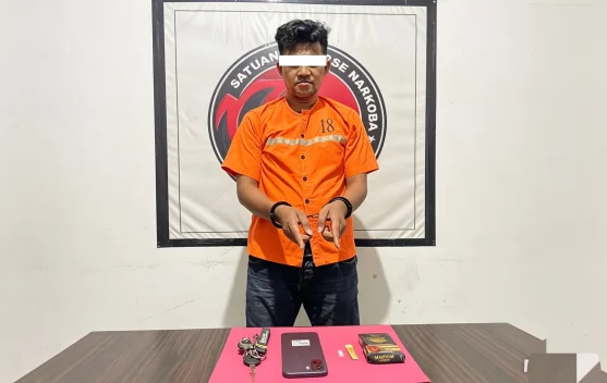 Sabu Disimpan di Dashboard Motor, Pria Bengkalis Diciduk Polisi