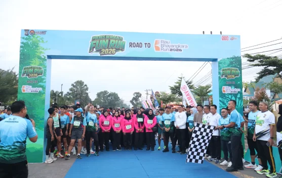 Fun Run Hari Bhayangkara ke-80, Polres Bengkalis Satukan Ribuan Warga