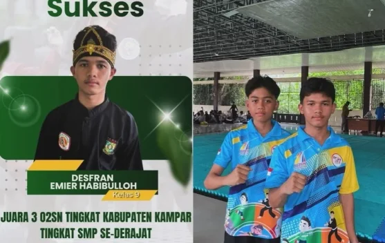 Santri Ponpes Ibnu Jarir Raih Juara III Pencak Silat O2SN Kabupaten Kampar