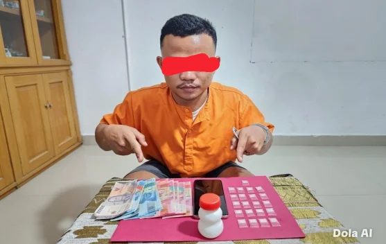Digerebek Tengah Malam, 21 Paket Sabu Disita di Mandau