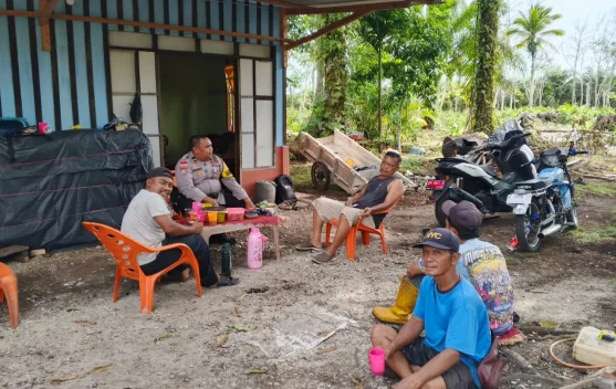 Bhabinkamtibmas Desa Suka Maju Gencarkan Gerakan Ketahanan Pangan