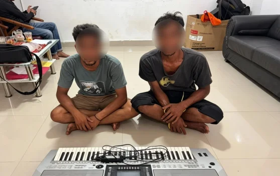 Polsek Mandau Bekuk Dua Terduga Pelaku Curat, Piano Dicuri Disita