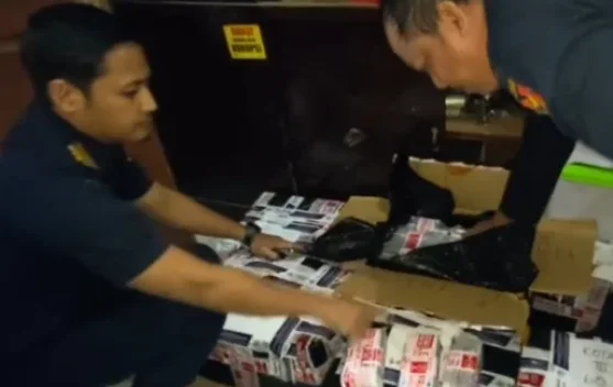 Ratusan Handphone Sitaan Bea Cukai Bengkalis Masih Tunggu Keputusan Pusat