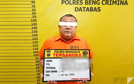Polres Bengkalis Tahan Tersangka Korupsi Dana Satpol PP