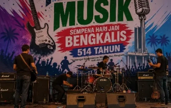Parade Musik Hari Jadi Bengkalis Meriahkan Malam Puncak HUT ke-514 Daerah