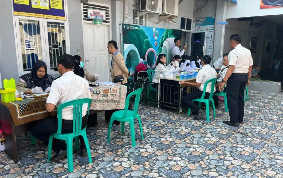 Lapas Bengkalis Gelar Cek Kesehatan dan Donor Darah