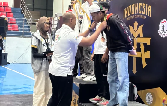 Lima Atlet Bengkalis Sumbang Lima Medali untuk Riau di Kejurnas Muaythai
