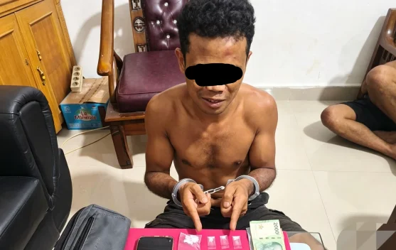 Polsek Mandau Ringkus Pria Bawa 18 Paket Sabu di Pematang Pudu