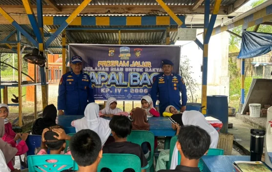 Program JALUR Polairud Polda Riau Sasar Warga Pesisir Rohil