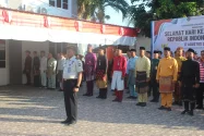 HUT RI ke-81, Lapas Bengkalis Gelar Upacara dengan Pakaian Adat