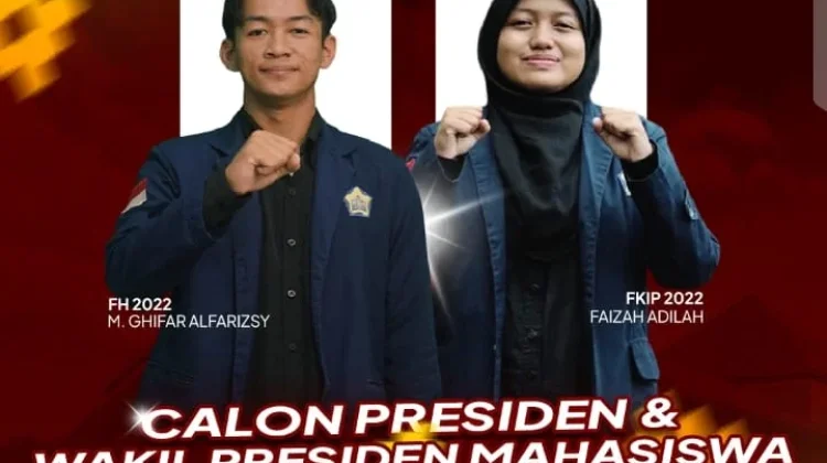 Ghifar-Gaizah Resmi Maju pada Kontestasi Pesta Demokrasi Unib