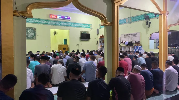 Ramadan 1447 H, WBP Rutan Bengkulu Melaksanakan Salat Tarawih