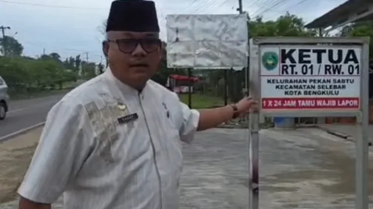 Pemkot Bengkulu Gencarkan Tamu Wajib Lapor 1x24 Jam