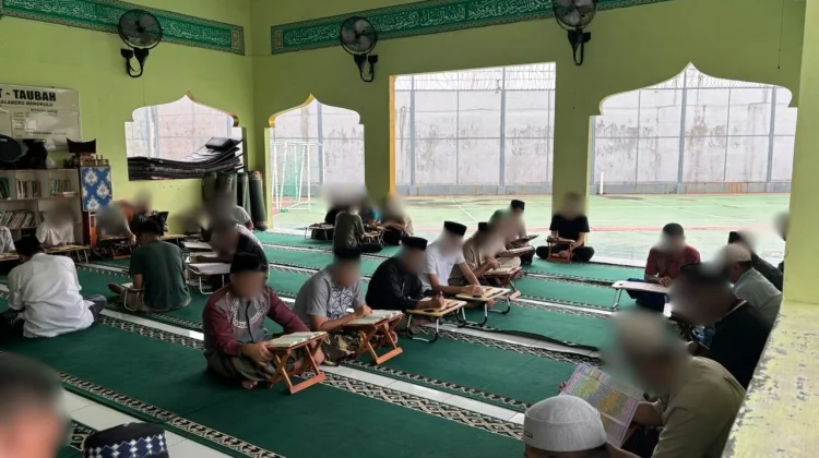Semarak Ramadan, WBP Rutan Bengkulu Tadarus Al-Qur’an