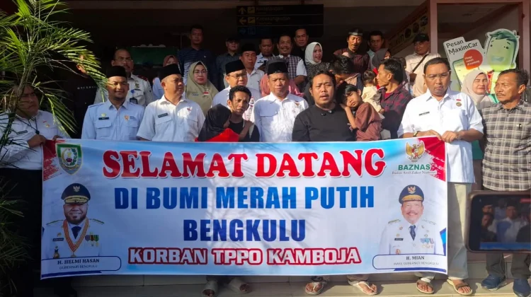 Korban TPPO Bengkulu Pulang ke Tanah Air
