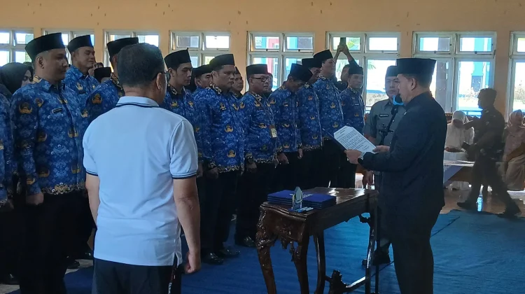 Bupati Lebong Lantik 78 Pejabat Administrasi