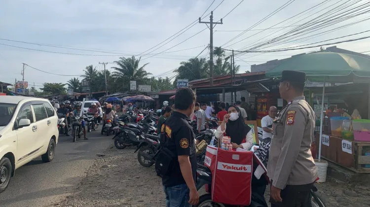 Antisipasi Gangguan Kamtibmas, Polresta Bengkulu Siaga di Pasar Tumpah
