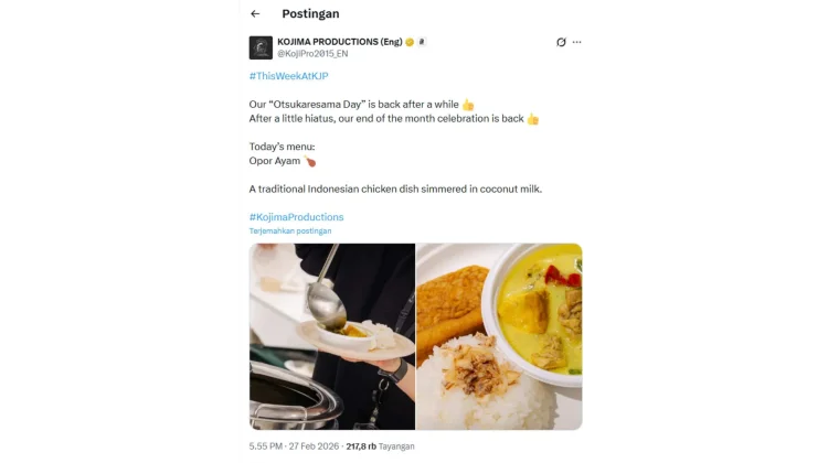 Otsukaresama Day, Tarik Gamers Indonesia dengan Sajian Opor Ayam