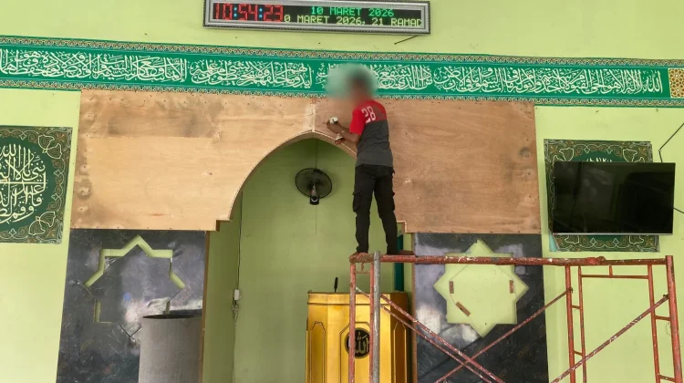 Rutan Bengkulu Libatkan WBP dalam Renovasi Masjid