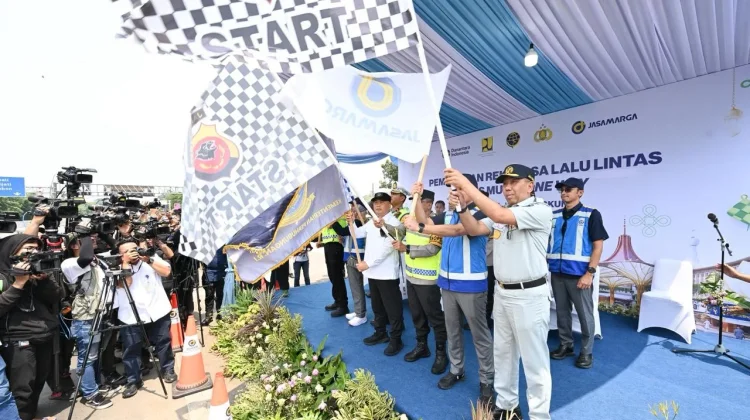 Dukung Kelancaran Mudik, Jasa Raharja Hadir di Flag Off One Way Nasional 2026