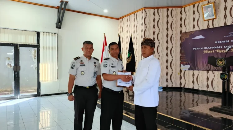 Nyepi 1948, WBP Lapas Arga Makmur Menerima Remisi