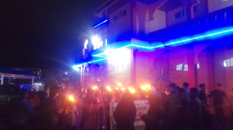 Obor, Tambur, Kudang Kepang, hingga Sound Horeg Semarakkan Malam Takbiran di Curup