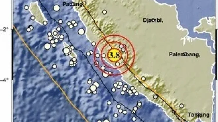 Hari Ini Bengkulu Diguncang Aktivitas Gempa 2 Kali